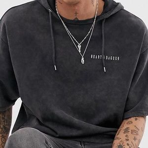 HEART & DAGGER hooded shirt sleeve shirt
